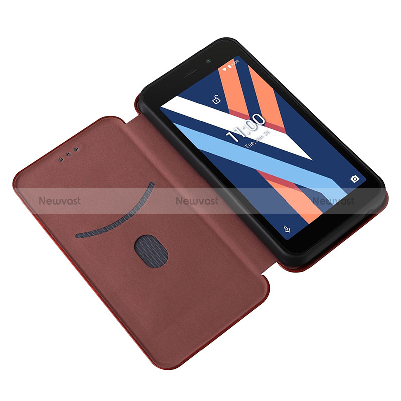 Leather Case Stands Flip Cover Holder L02Z for Wiko Y52