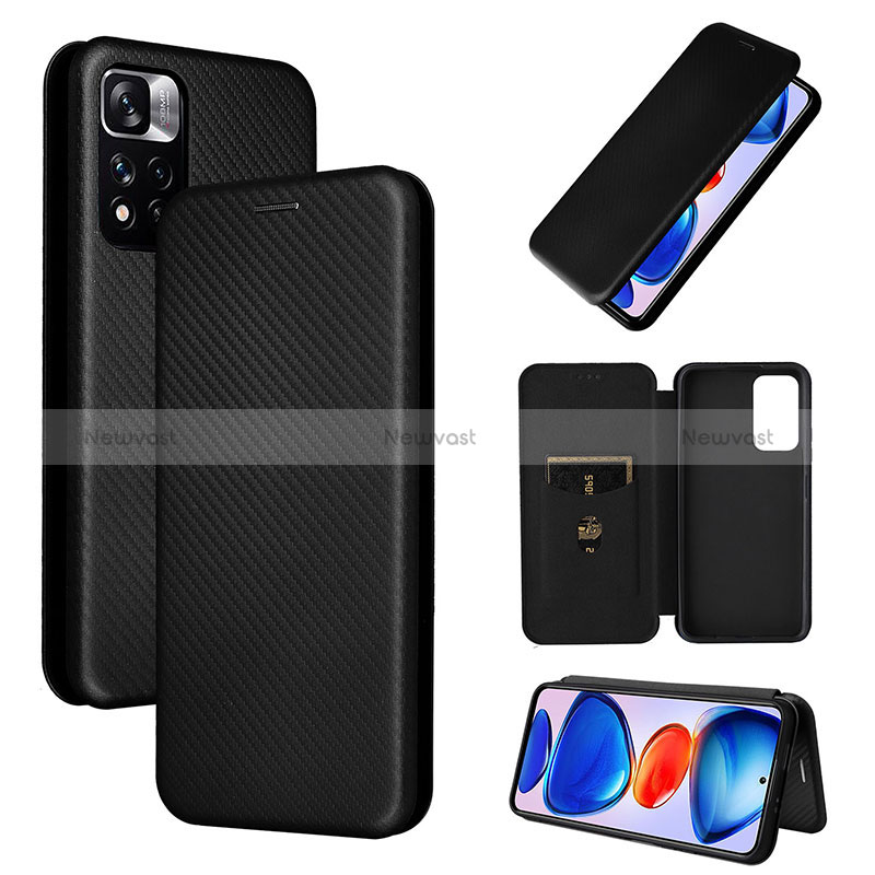 Leather Case Stands Flip Cover Holder L02Z for Xiaomi Poco M4 Pro 5G