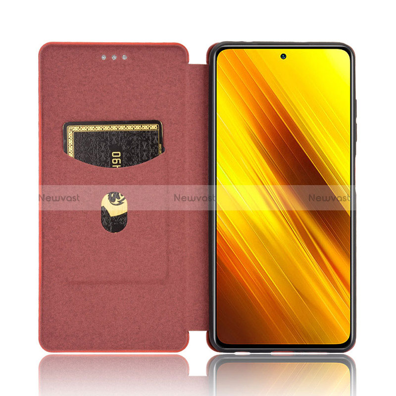 Leather Case Stands Flip Cover Holder L02Z for Xiaomi Poco X3 NFC