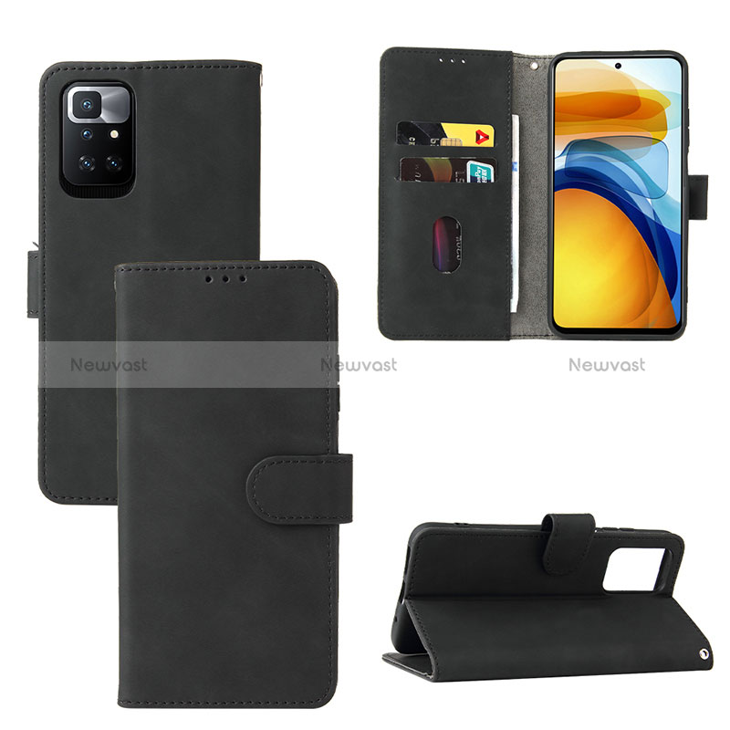 Leather Case Stands Flip Cover Holder L02Z for Xiaomi Redmi 10 (2022)