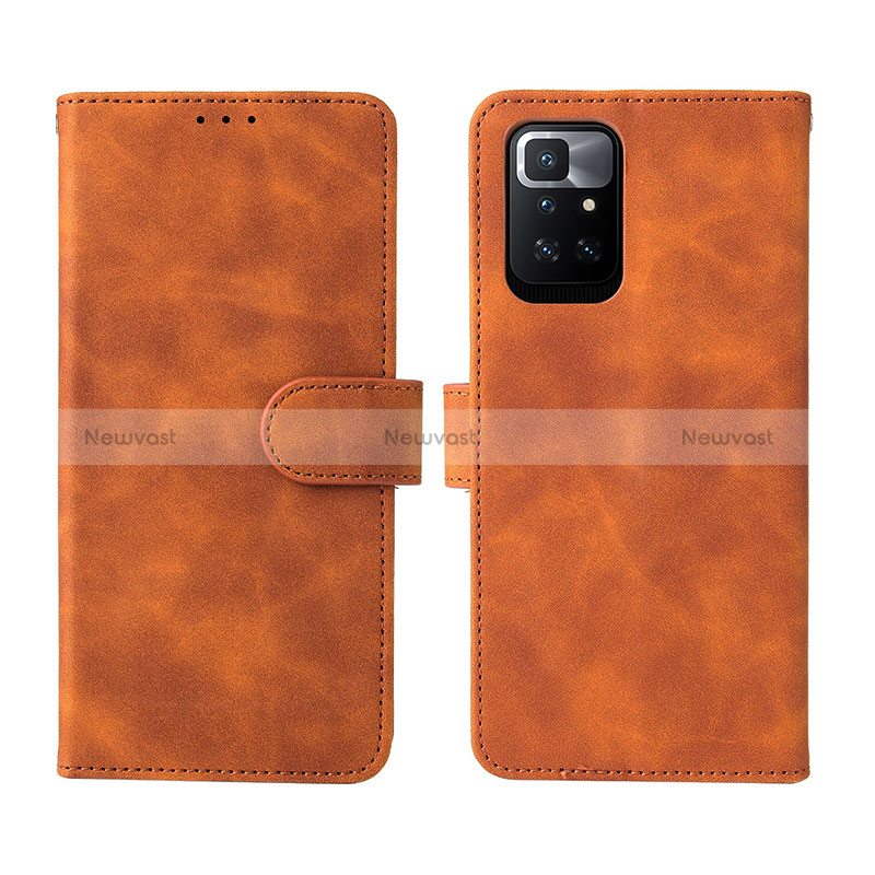 Leather Case Stands Flip Cover Holder L02Z for Xiaomi Redmi 10 (2022)