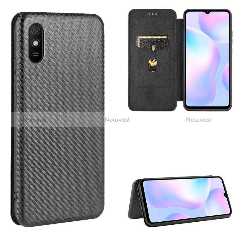 Leather Case Stands Flip Cover Holder L02Z for Xiaomi Redmi 9A