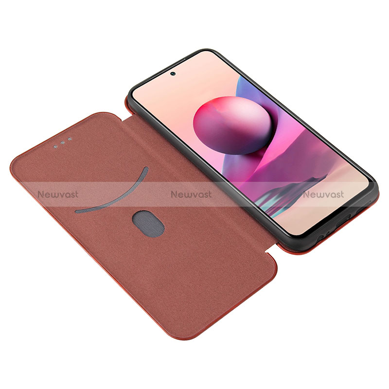 Leather Case Stands Flip Cover Holder L02Z for Xiaomi Redmi Note 10 4G