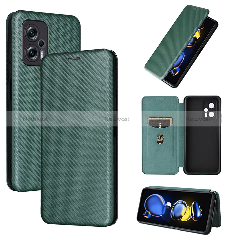 Leather Case Stands Flip Cover Holder L02Z for Xiaomi Redmi Note 11T Pro 5G