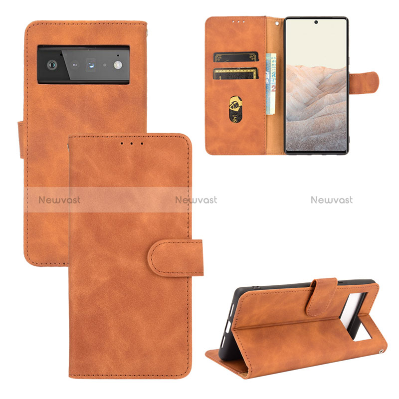 Leather Case Stands Flip Cover Holder L03Z for Google Pixel 6 5G