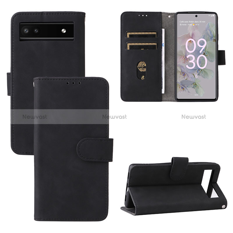 Leather Case Stands Flip Cover Holder L03Z for Google Pixel 6a 5G