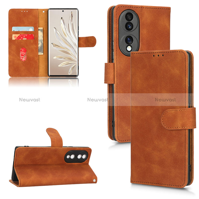 Leather Case Stands Flip Cover Holder L03Z for Huawei Honor 70 5G