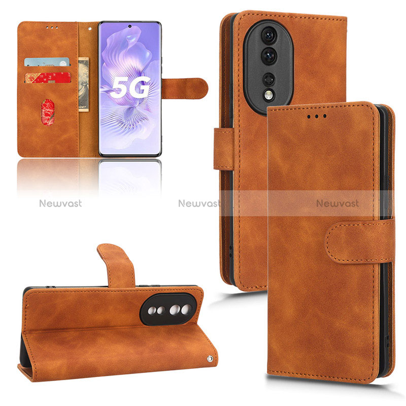 Leather Case Stands Flip Cover Holder L03Z for Huawei Honor 80 5G