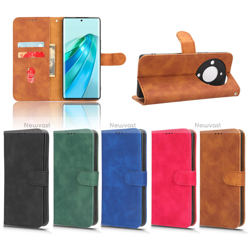 Leather Case Stands Flip Cover Holder L03Z for Huawei Honor X9a 5G