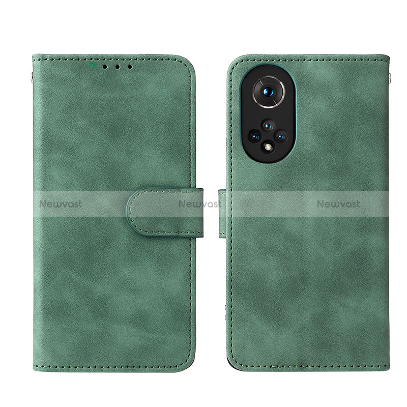 Leather Case Stands Flip Cover Holder L03Z for Huawei Nova 9 Green