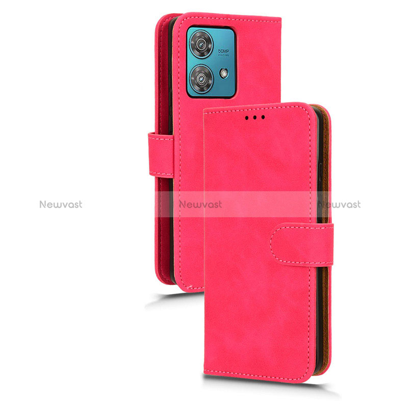 Leather Case Stands Flip Cover Holder L03Z for Motorola Moto Edge 40 Neo 5G