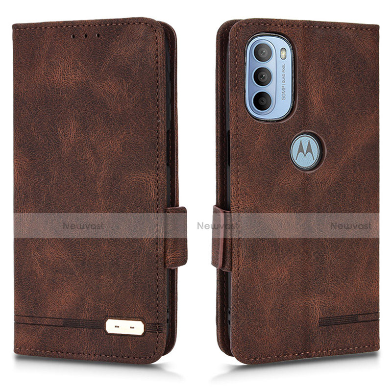 Leather Case Stands Flip Cover Holder L03Z for Motorola Moto G41