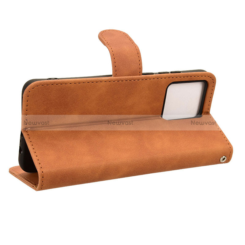 Leather Case Stands Flip Cover Holder L03Z for Motorola Moto G84 5G