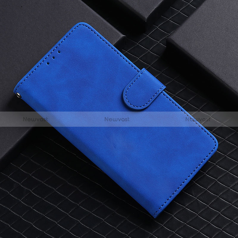 Leather Case Stands Flip Cover Holder L03Z for Realme 8 4G Blue