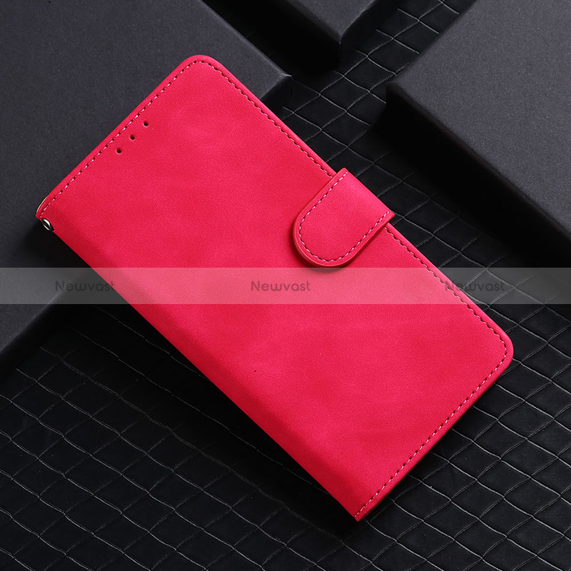 Leather Case Stands Flip Cover Holder L03Z for Realme 9 4G Hot Pink