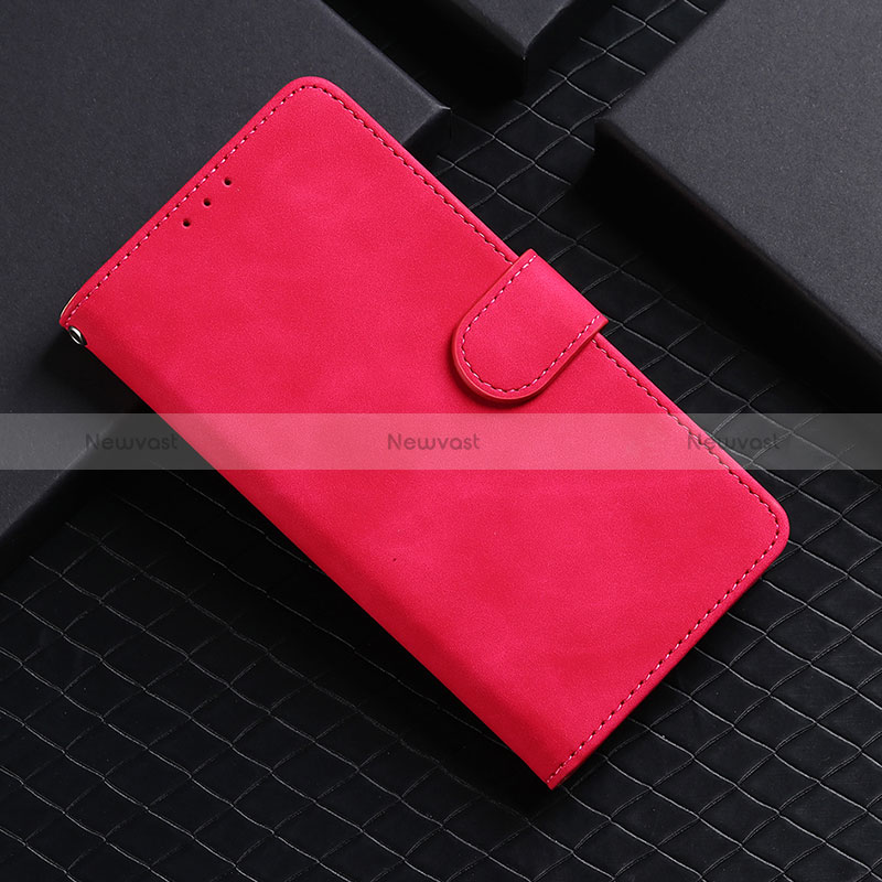 Leather Case Stands Flip Cover Holder L03Z for Realme 9 5G Hot Pink