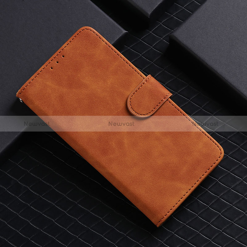 Leather Case Stands Flip Cover Holder L03Z for Realme 9 Pro 5G Brown