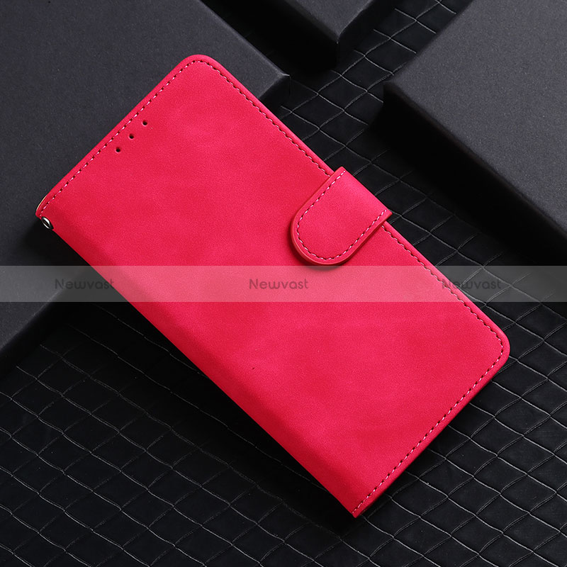 Leather Case Stands Flip Cover Holder L03Z for Realme 9 Pro+ Plus 5G Hot Pink