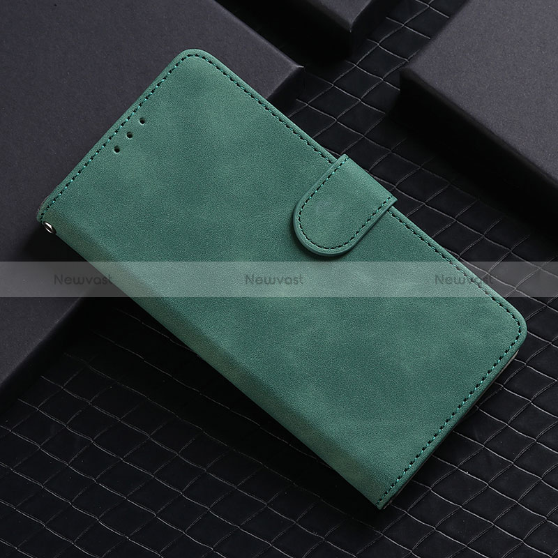 Leather Case Stands Flip Cover Holder L03Z for Realme C25Y Green