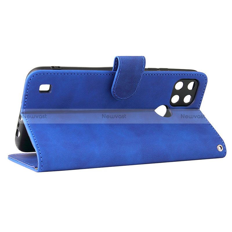 Leather Case Stands Flip Cover Holder L03Z for Realme C25Y India