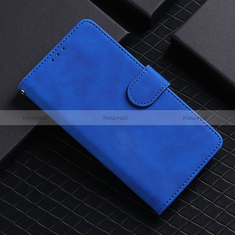 Leather Case Stands Flip Cover Holder L03Z for Realme GT 5G Blue