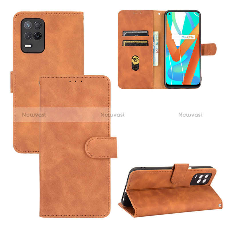 Leather Case Stands Flip Cover Holder L03Z for Realme Narzo 30 5G