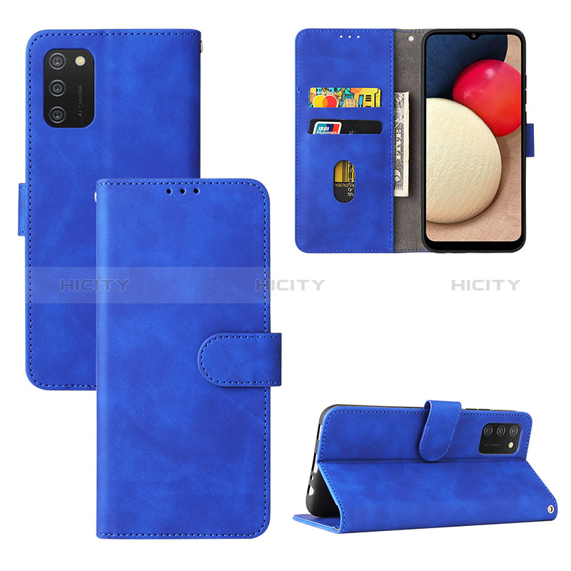 Leather Case Stands Flip Cover Holder L03Z for Samsung Galaxy A03s