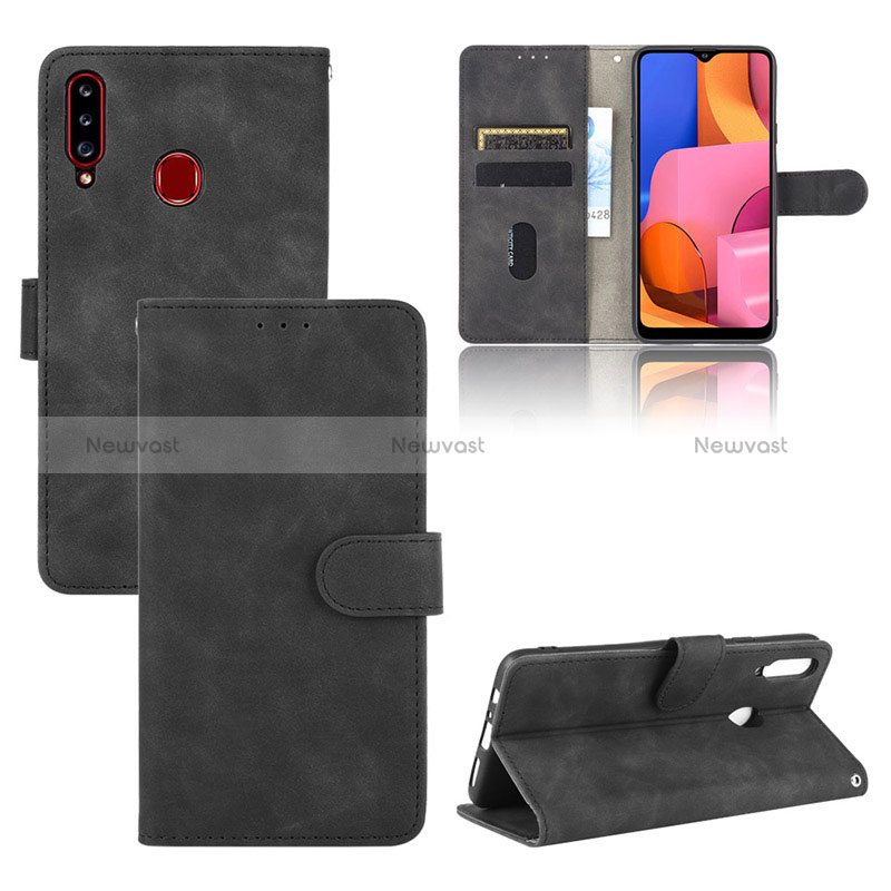 Leather Case Stands Flip Cover Holder L03Z for Samsung Galaxy A20s