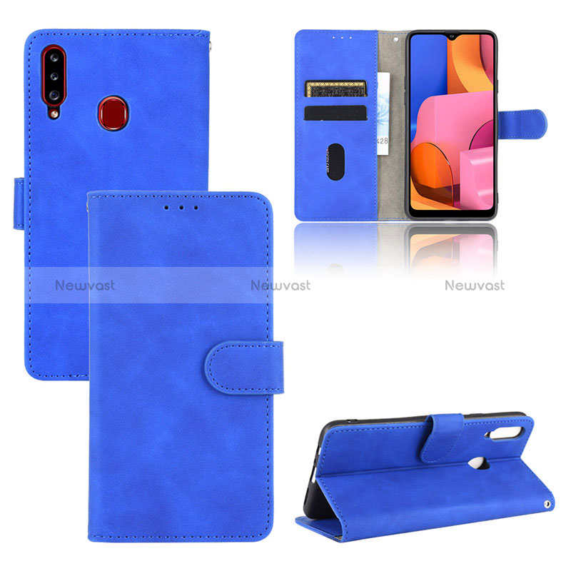 Leather Case Stands Flip Cover Holder L03Z for Samsung Galaxy A20s