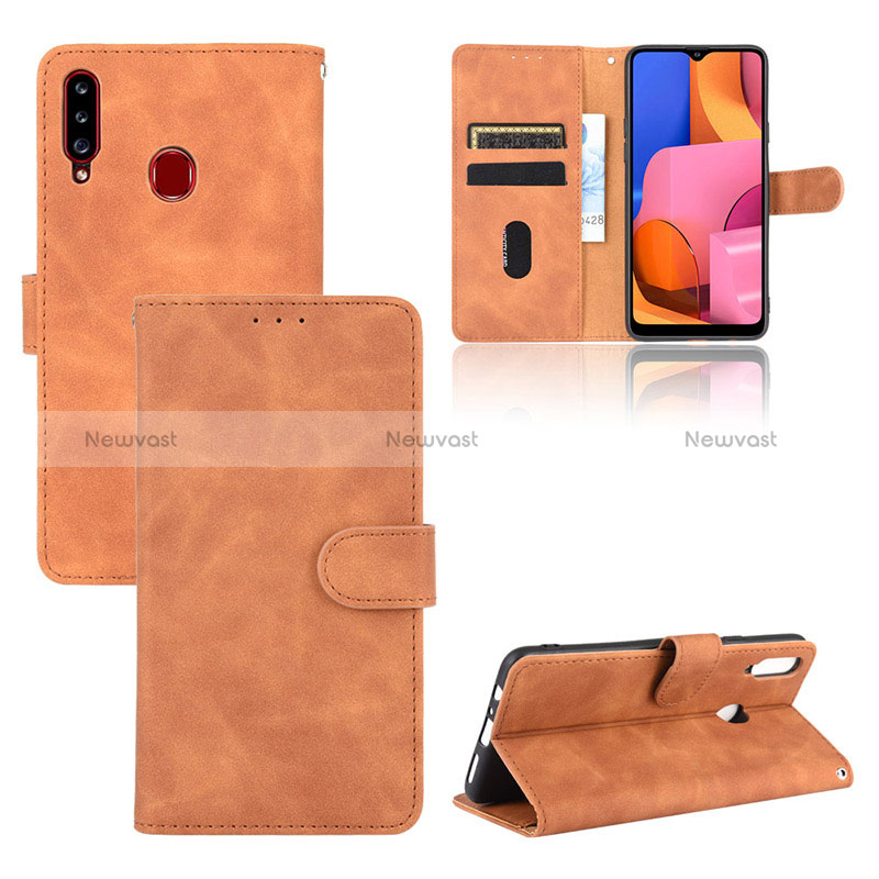 Leather Case Stands Flip Cover Holder L03Z for Samsung Galaxy A20s