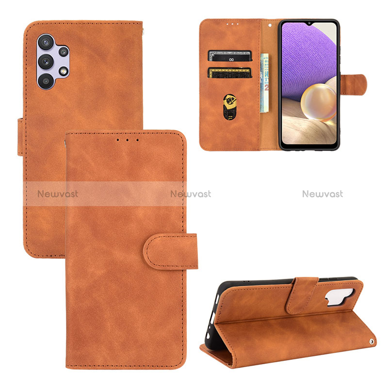 Leather Case Stands Flip Cover Holder L03Z for Samsung Galaxy A32 5G