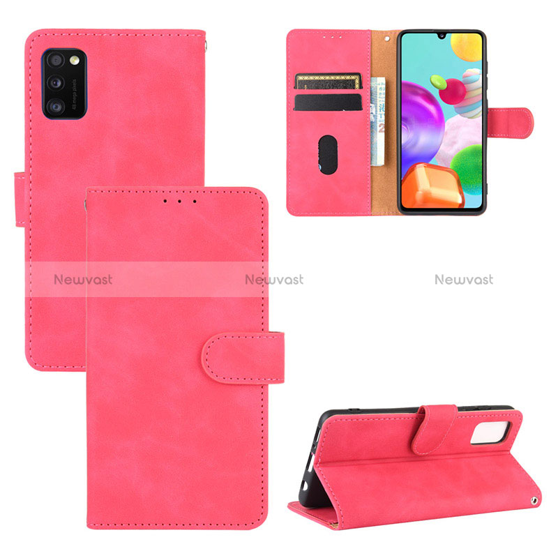 Leather Case Stands Flip Cover Holder L03Z for Samsung Galaxy A41