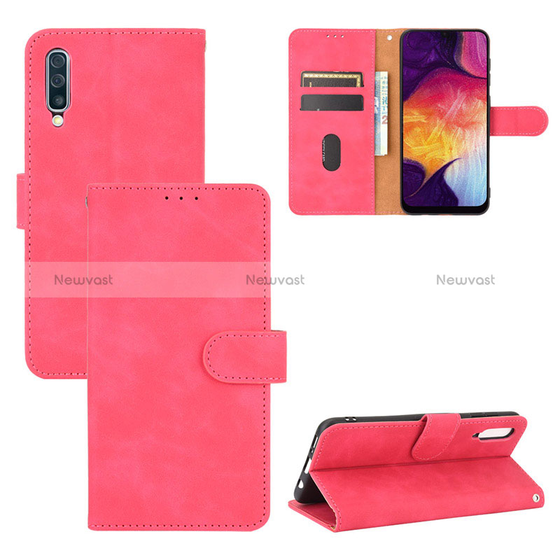 Leather Case Stands Flip Cover Holder L03Z for Samsung Galaxy A50