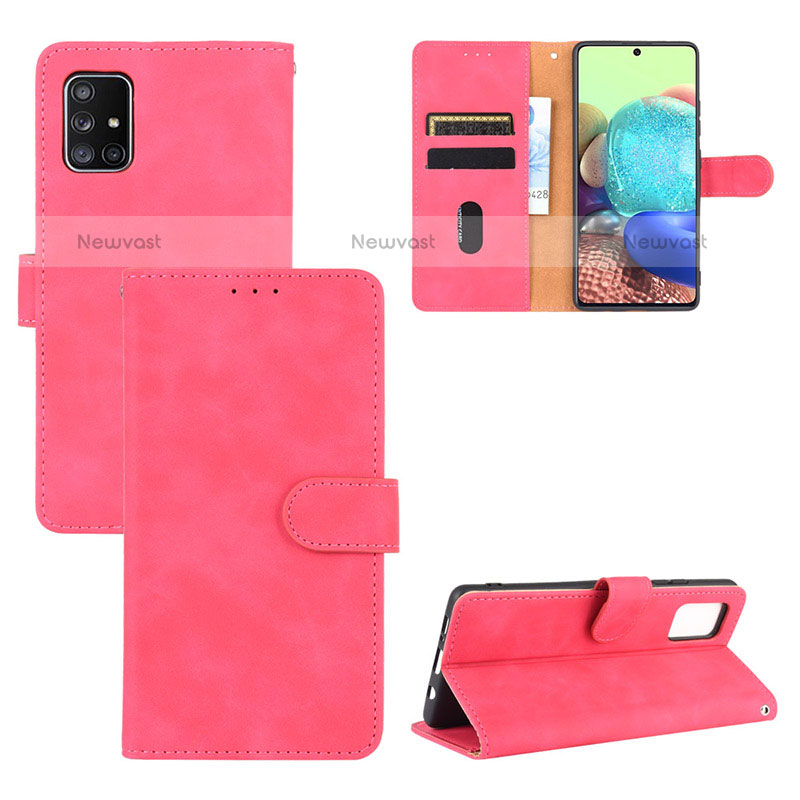 Leather Case Stands Flip Cover Holder L03Z for Samsung Galaxy A71 4G A715