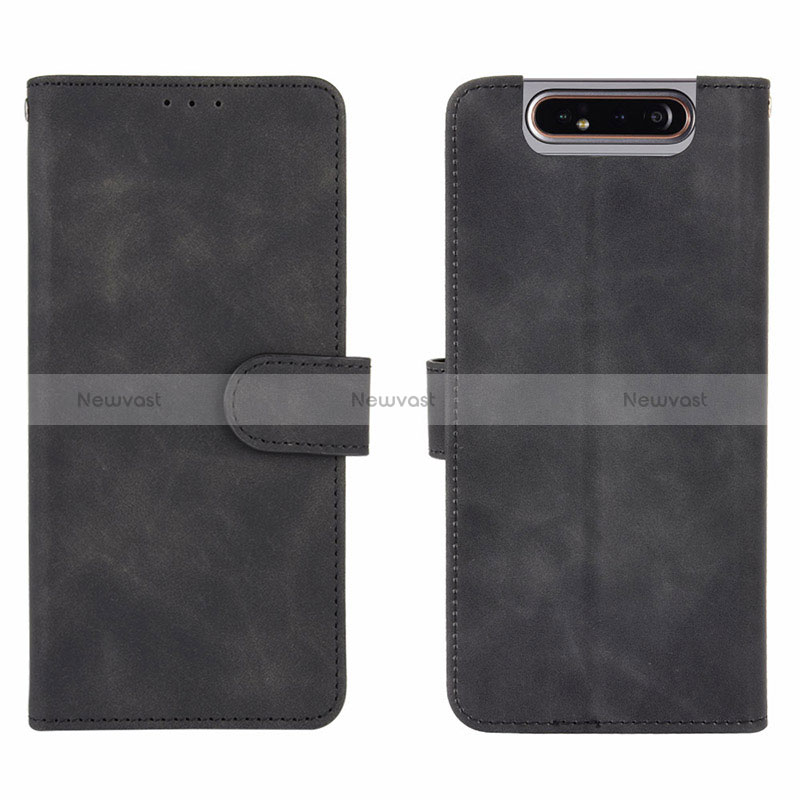 Leather Case Stands Flip Cover Holder L03Z for Samsung Galaxy A80