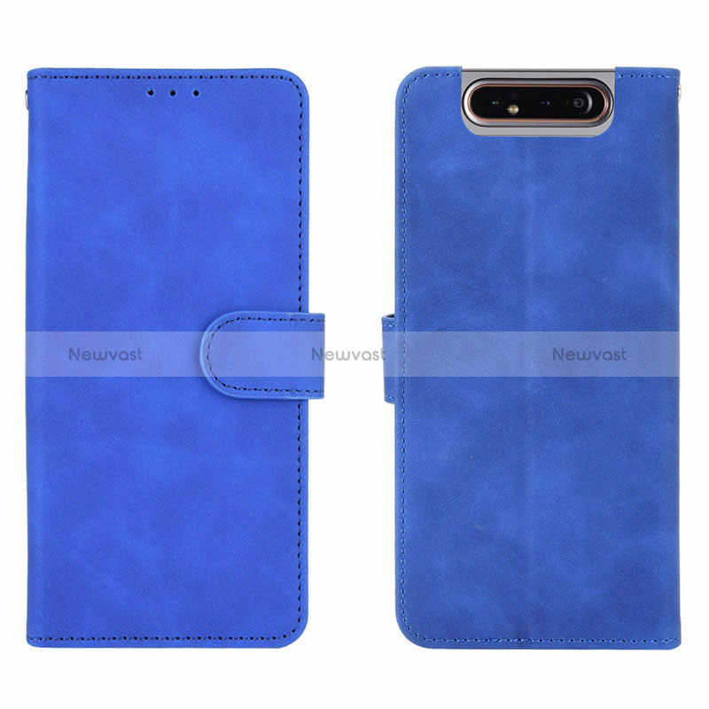 Leather Case Stands Flip Cover Holder L03Z for Samsung Galaxy A80