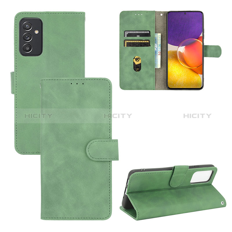 Leather Case Stands Flip Cover Holder L03Z for Samsung Galaxy F34 5G Green