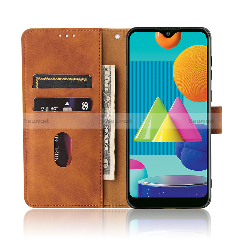 Leather Case Stands Flip Cover Holder L03Z for Samsung Galaxy M02