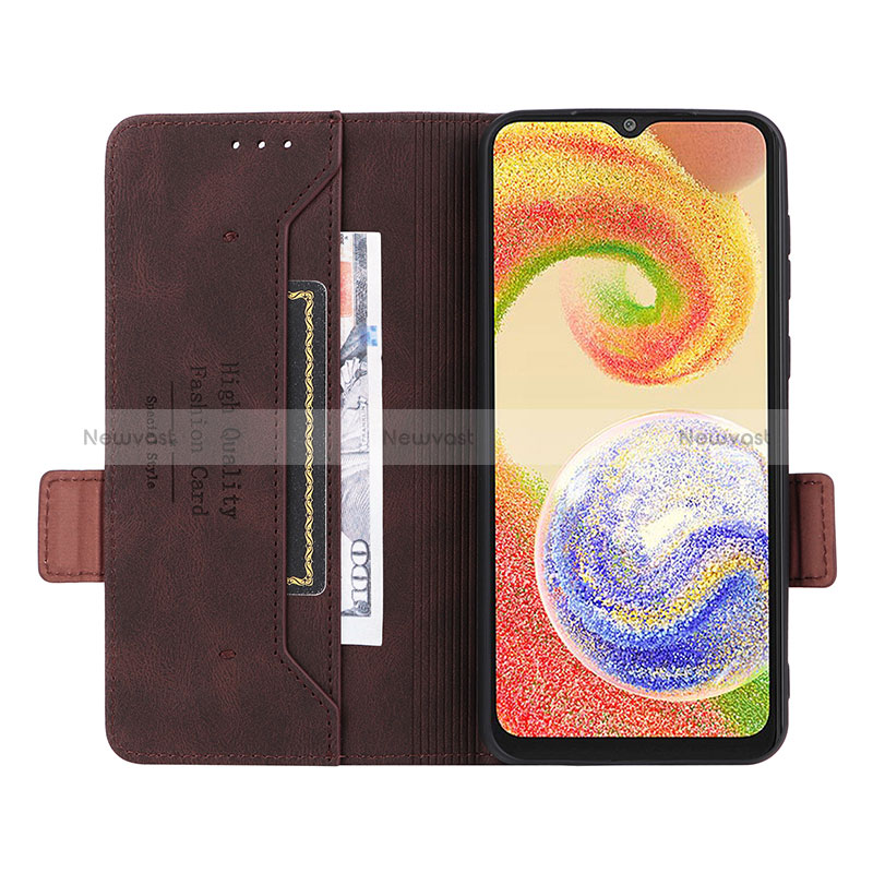 Leather Case Stands Flip Cover Holder L03Z for Samsung Galaxy M04