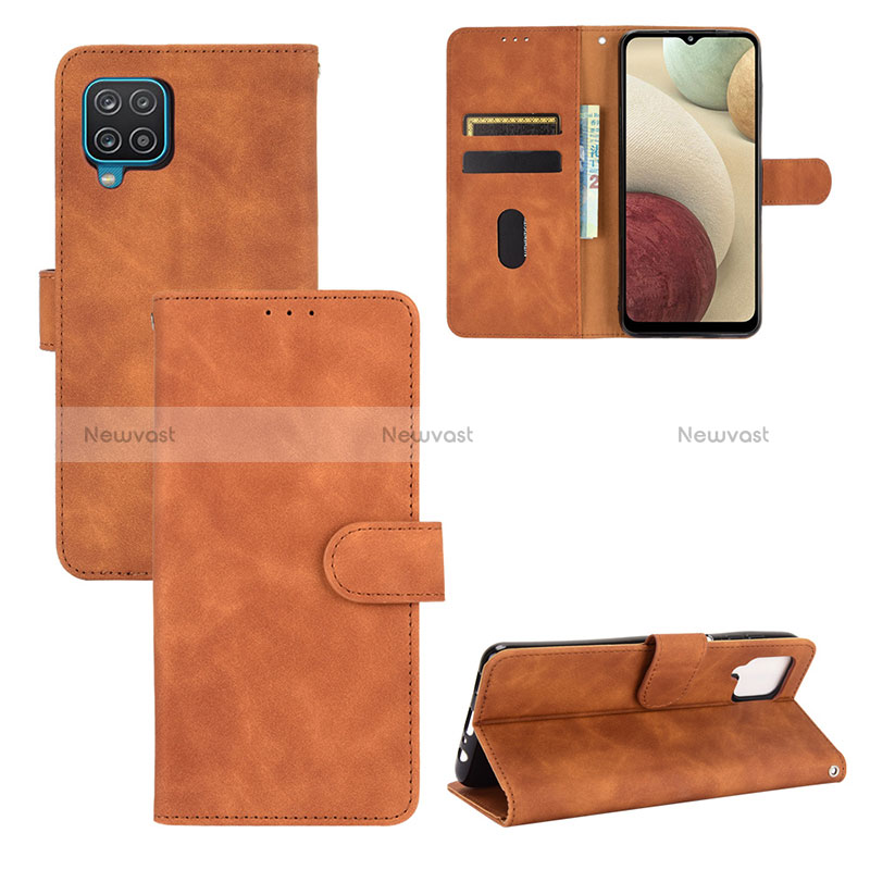 Leather Case Stands Flip Cover Holder L03Z for Samsung Galaxy M12