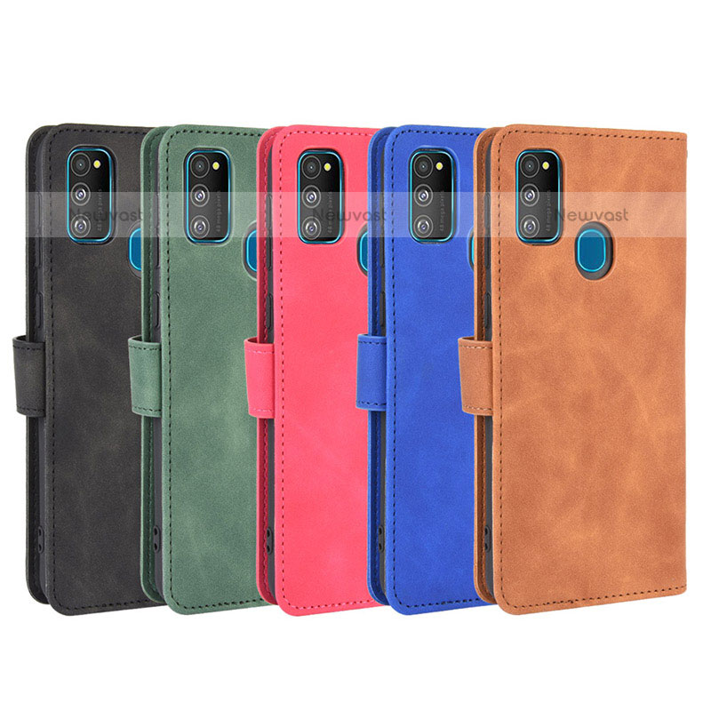 Leather Case Stands Flip Cover Holder L03Z for Samsung Galaxy M21