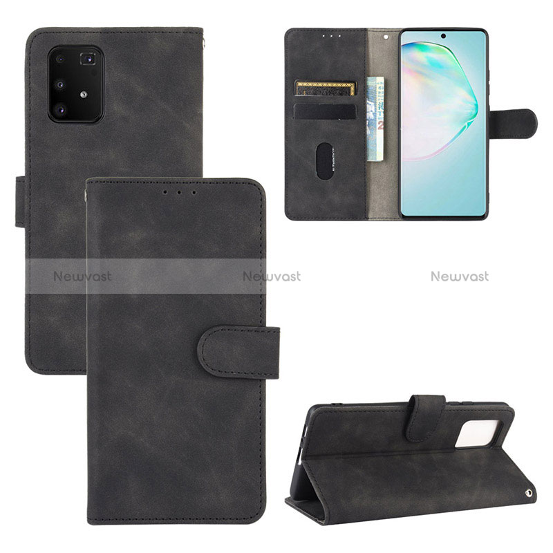 Leather Case Stands Flip Cover Holder L03Z for Samsung Galaxy M80S Black