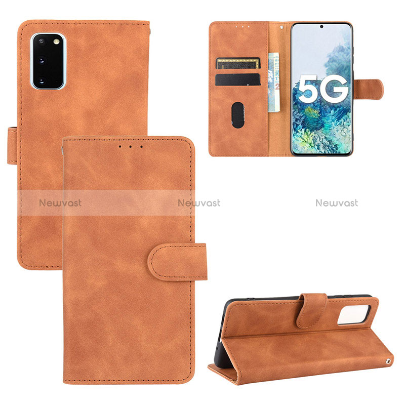 Leather Case Stands Flip Cover Holder L03Z for Samsung Galaxy S20 FE 4G