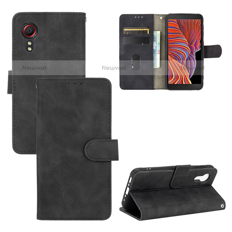 Leather Case Stands Flip Cover Holder L03Z for Samsung Galaxy XCover 5 SM-G525F