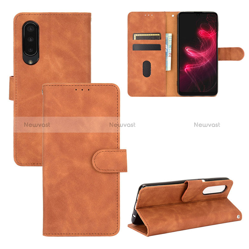 Leather Case Stands Flip Cover Holder L03Z for Sharp Aquos Zero5G basic