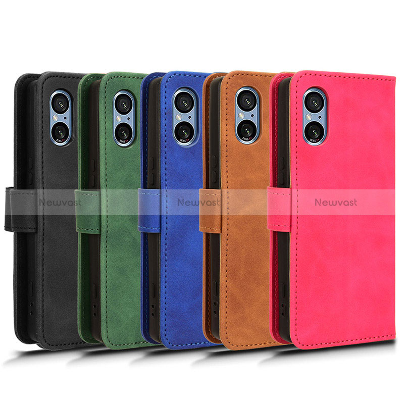 Leather Case Stands Flip Cover Holder L03Z for Sony Xperia 5 V