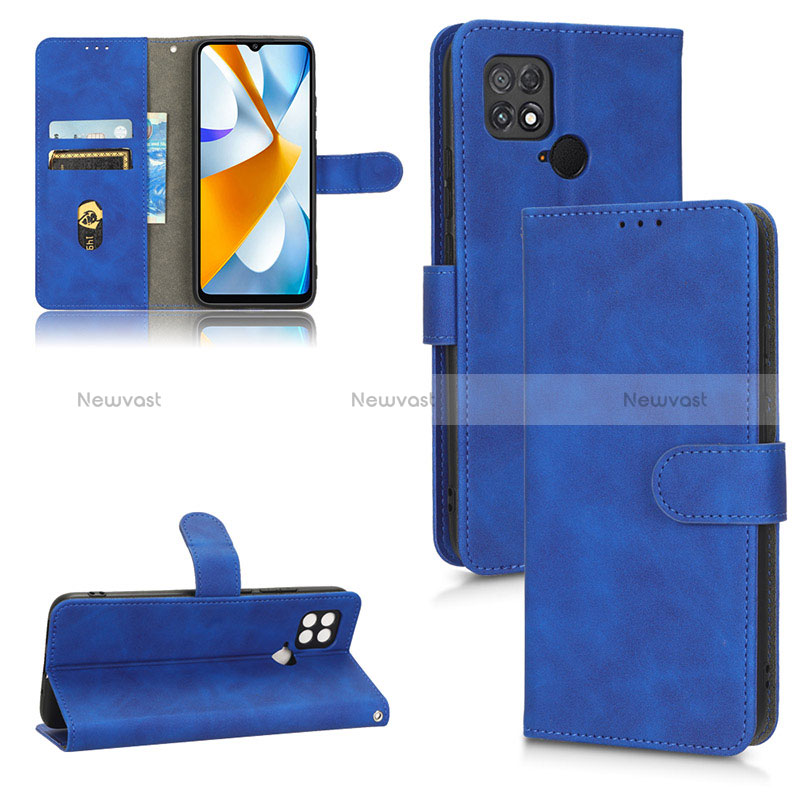 Leather Case Stands Flip Cover Holder L03Z for Xiaomi Poco C40