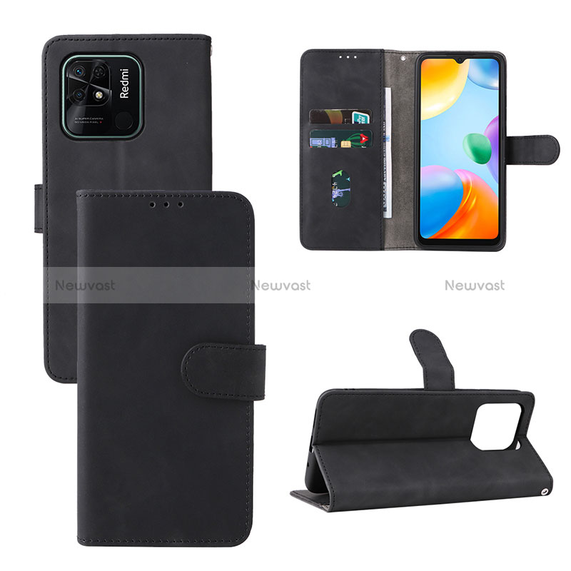 Leather Case Stands Flip Cover Holder L03Z for Xiaomi Redmi 10 India