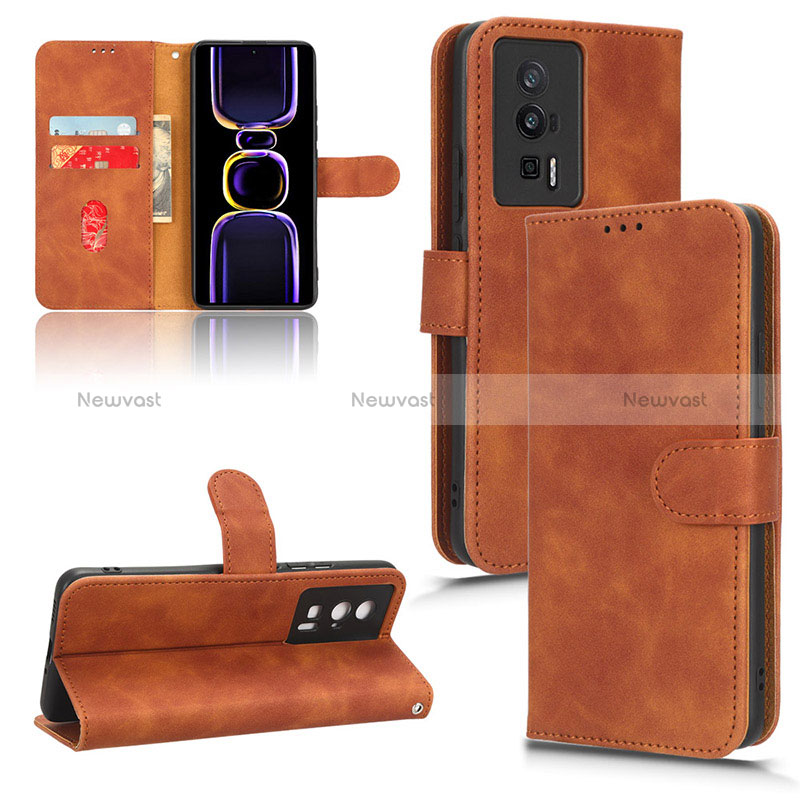 Leather Case Stands Flip Cover Holder L03Z for Xiaomi Redmi K60 5G