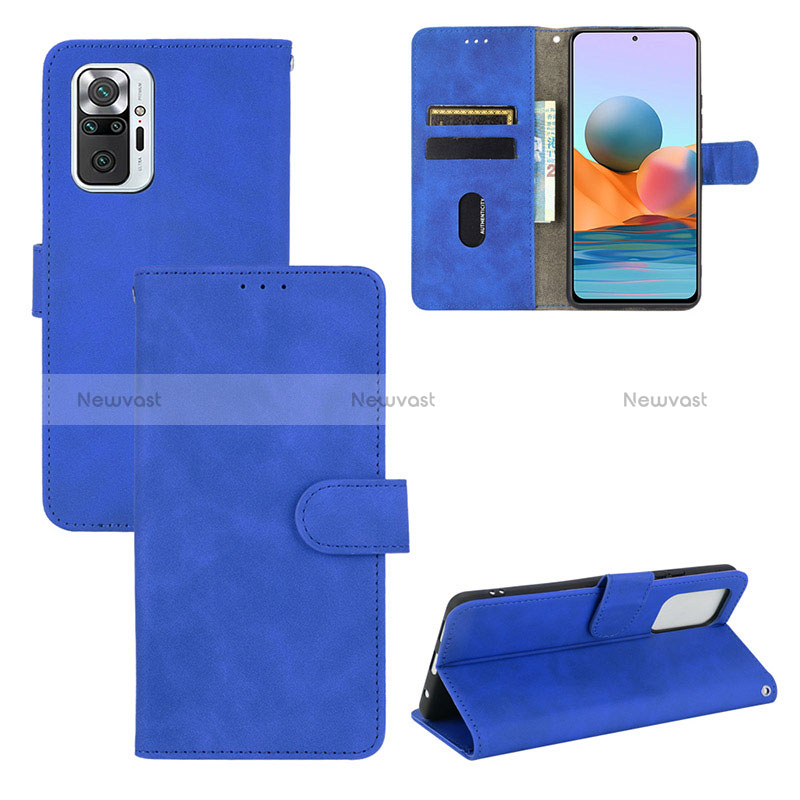 Leather Case Stands Flip Cover Holder L03Z for Xiaomi Redmi Note 10 Pro 4G